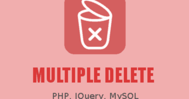 Multiple-Delete-PHP
