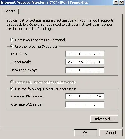 Setting ip secara static